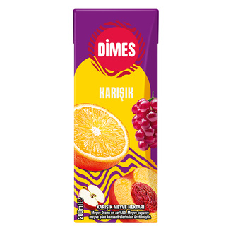 Dimes Karışık Meyve Suyu 200 Ml