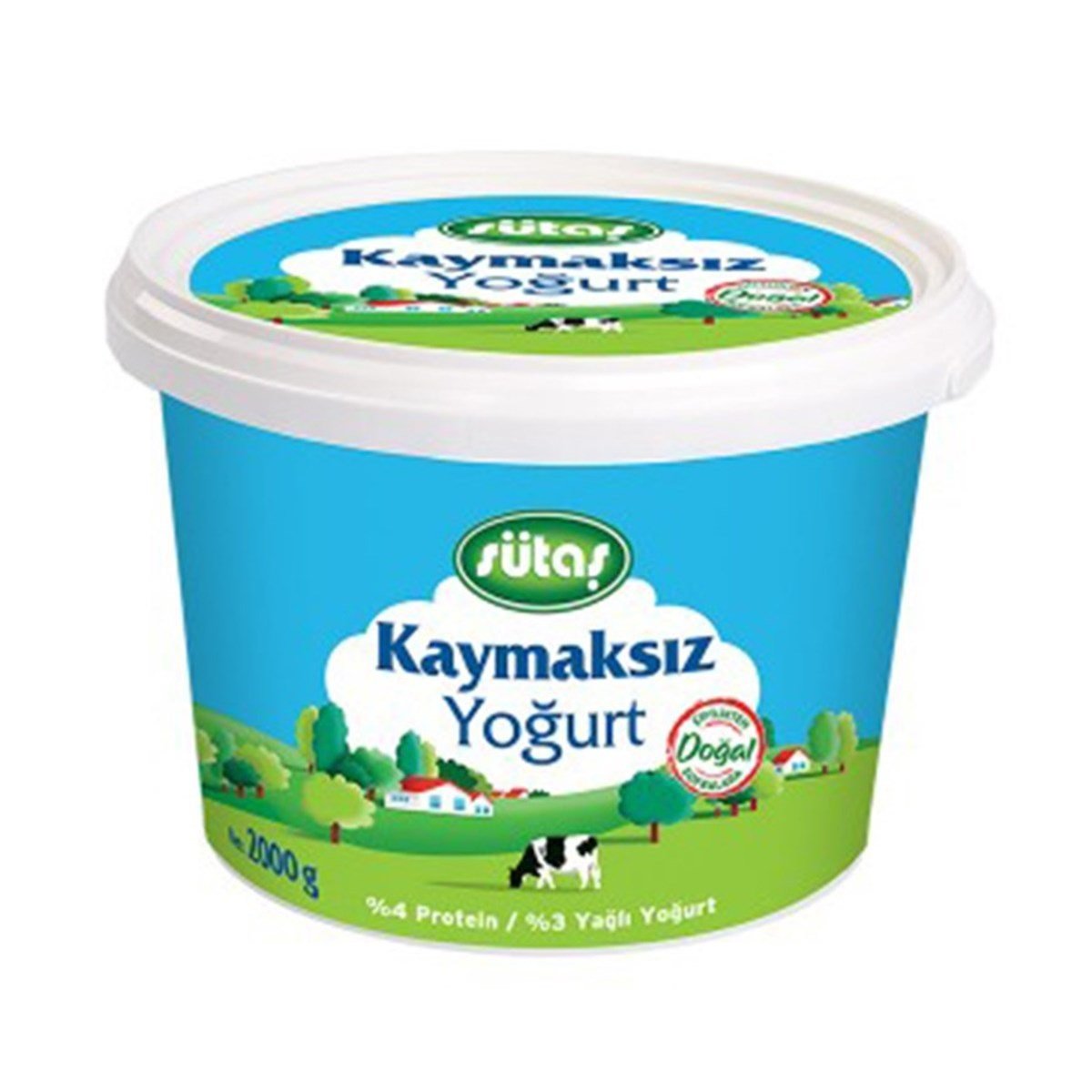 Sütaş Kaymaksız Yoğurt 2 Kg
