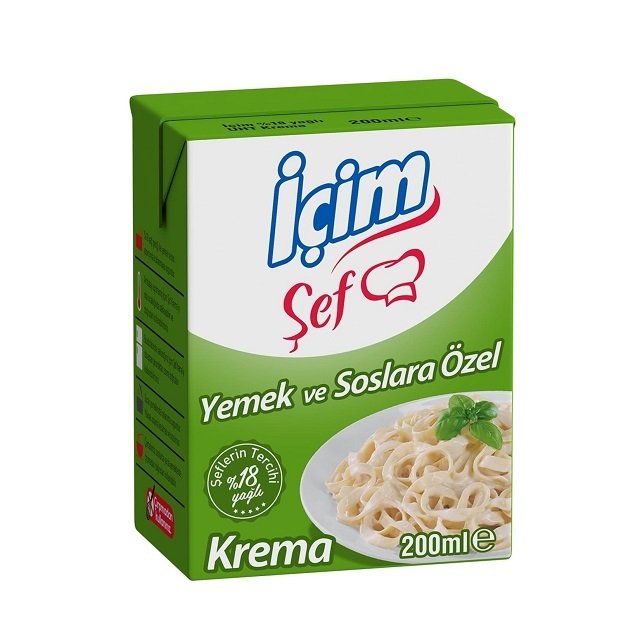 İçim Şef Krema 18 Yağli 200 Ml